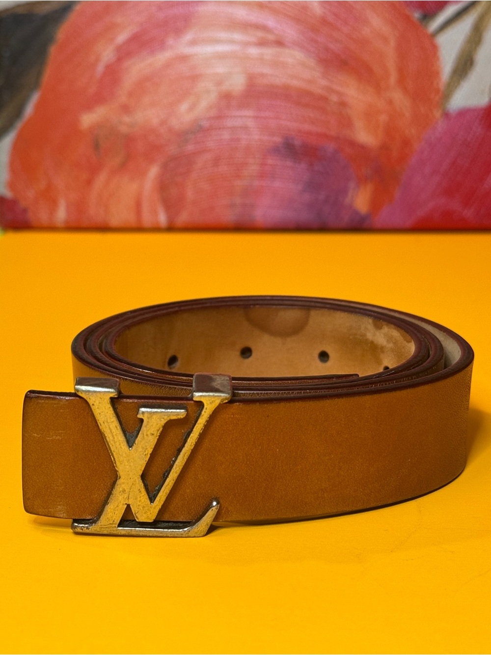 Louis Vuitton Tan Belt with Silver Buckle - Picture 7 of 15